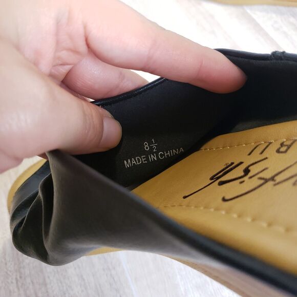 Blowfish Malibu Atlannah Black Slip-On Sandals Women’s Size 8.5 Ruched Comfort - Picture 7 of 8